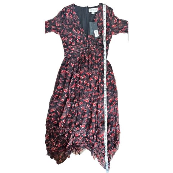 RACHEL ZOE Women's Chiffon CADEN DRESS 100% Silk Lined - Size 0 Floral Multi - Picture 12 of 12